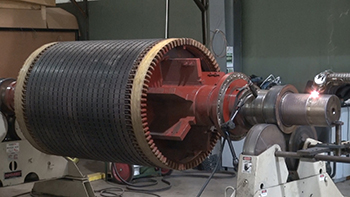 Electric Motor Repair - Laser Cladding