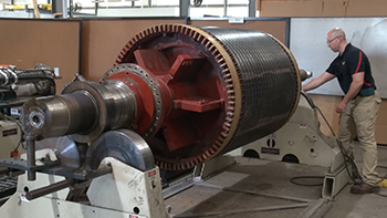 Electric Motor Repair - Laser Cladding