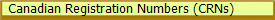 Canadian Registration Numbers (CRNs)